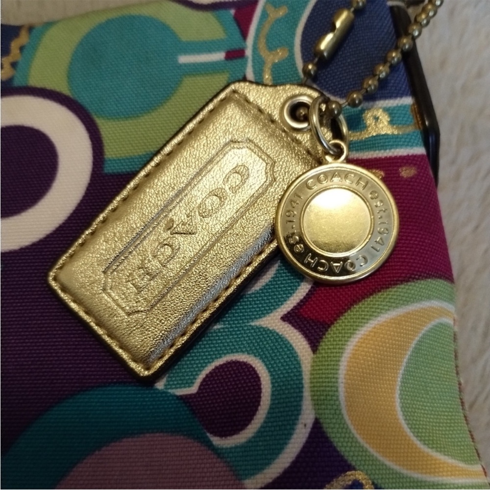 Coach Poppy Graffiti Multi Colored Crossbody Bag - Picture 3 of 12
